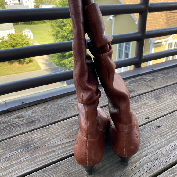 Frye Jenny Double Leather Boots - Picture 6 of 10